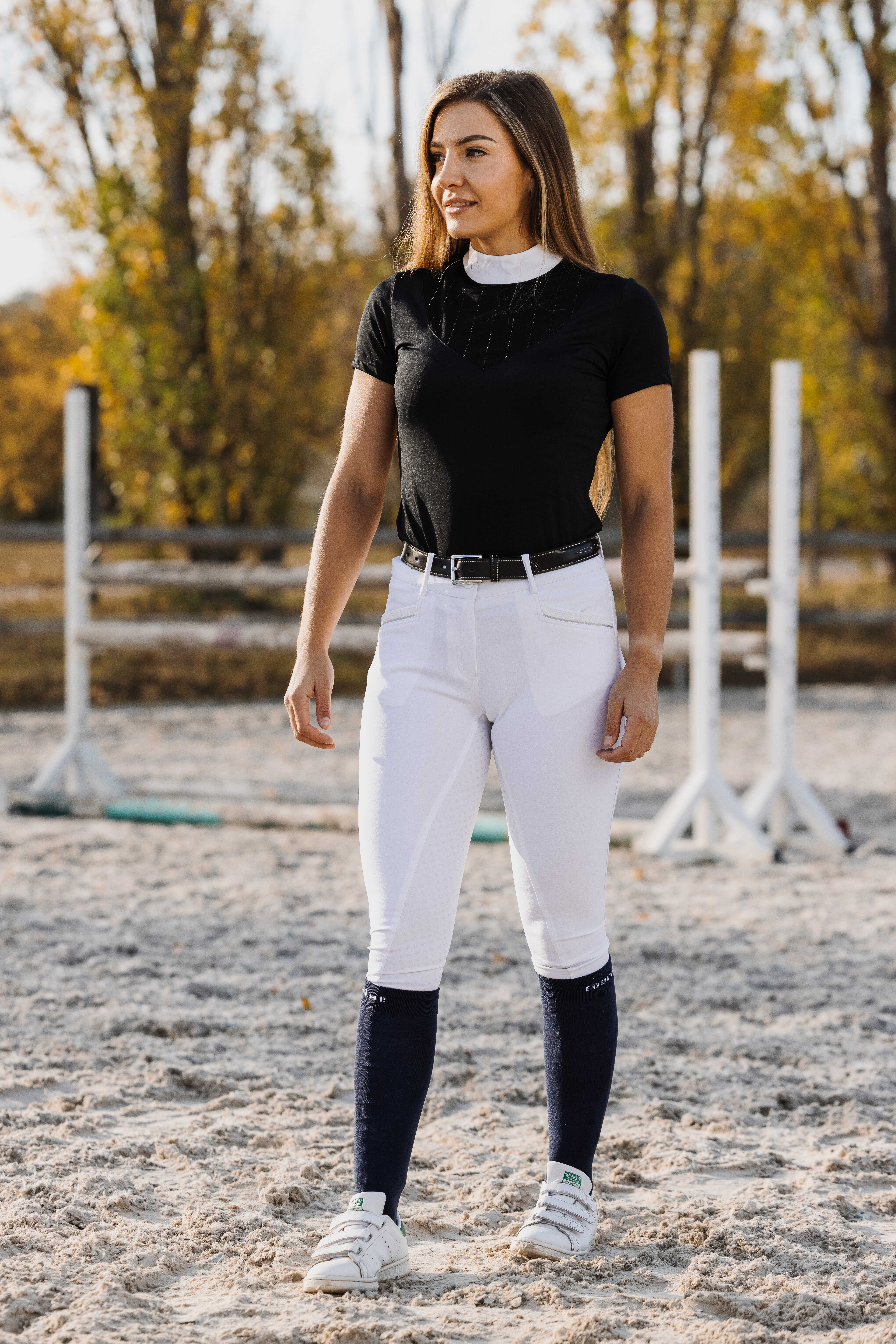 Equitheme Funza Polo Competition Top Black - 5