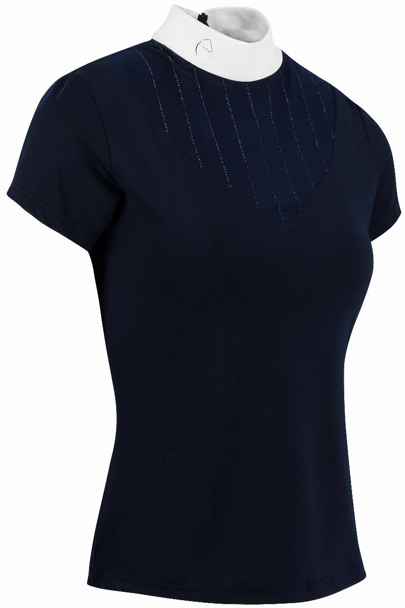 Equitheme Funza Polo Competition Top Navy blue - 2