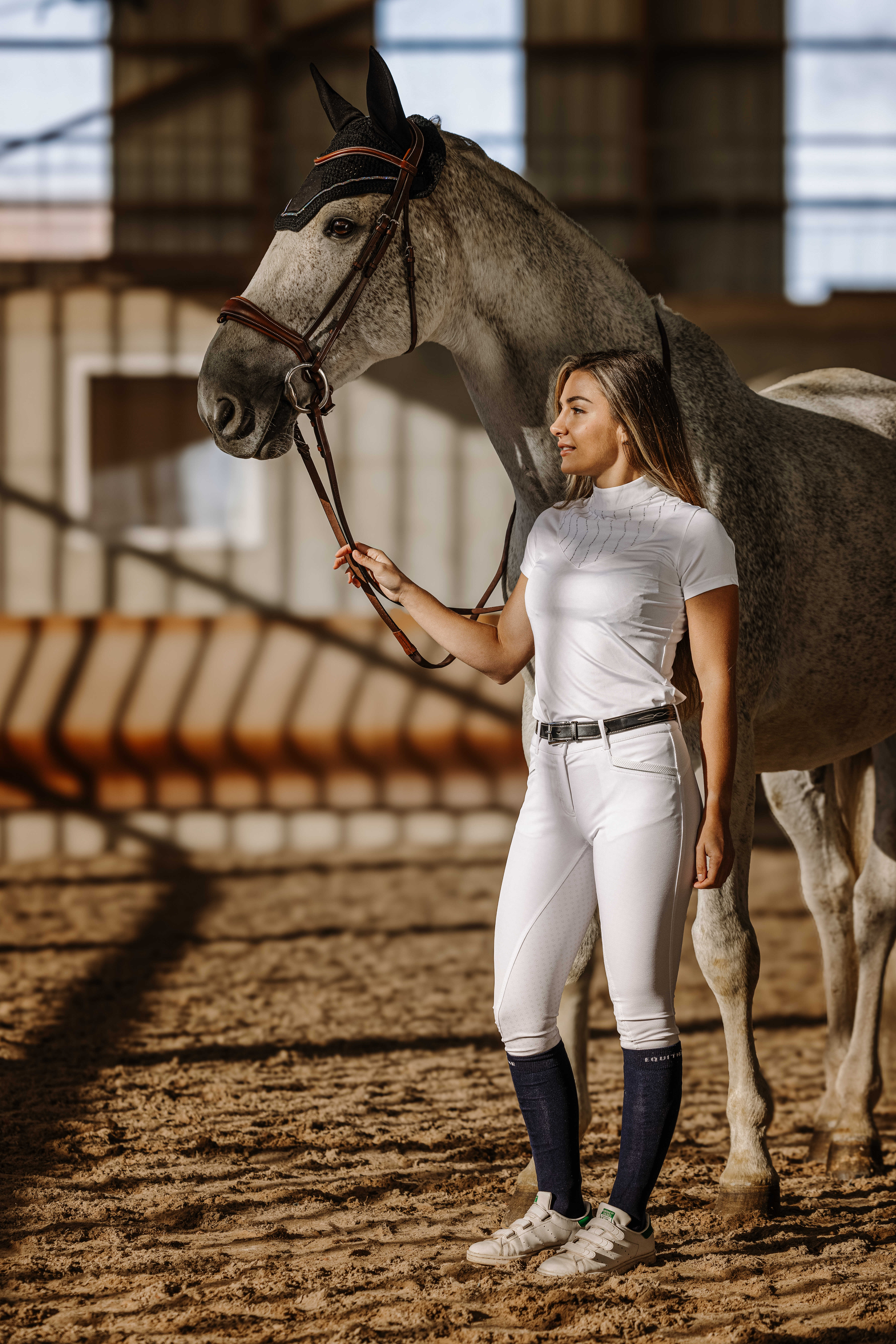 Equitheme Funza Polo Competition Top White - 6