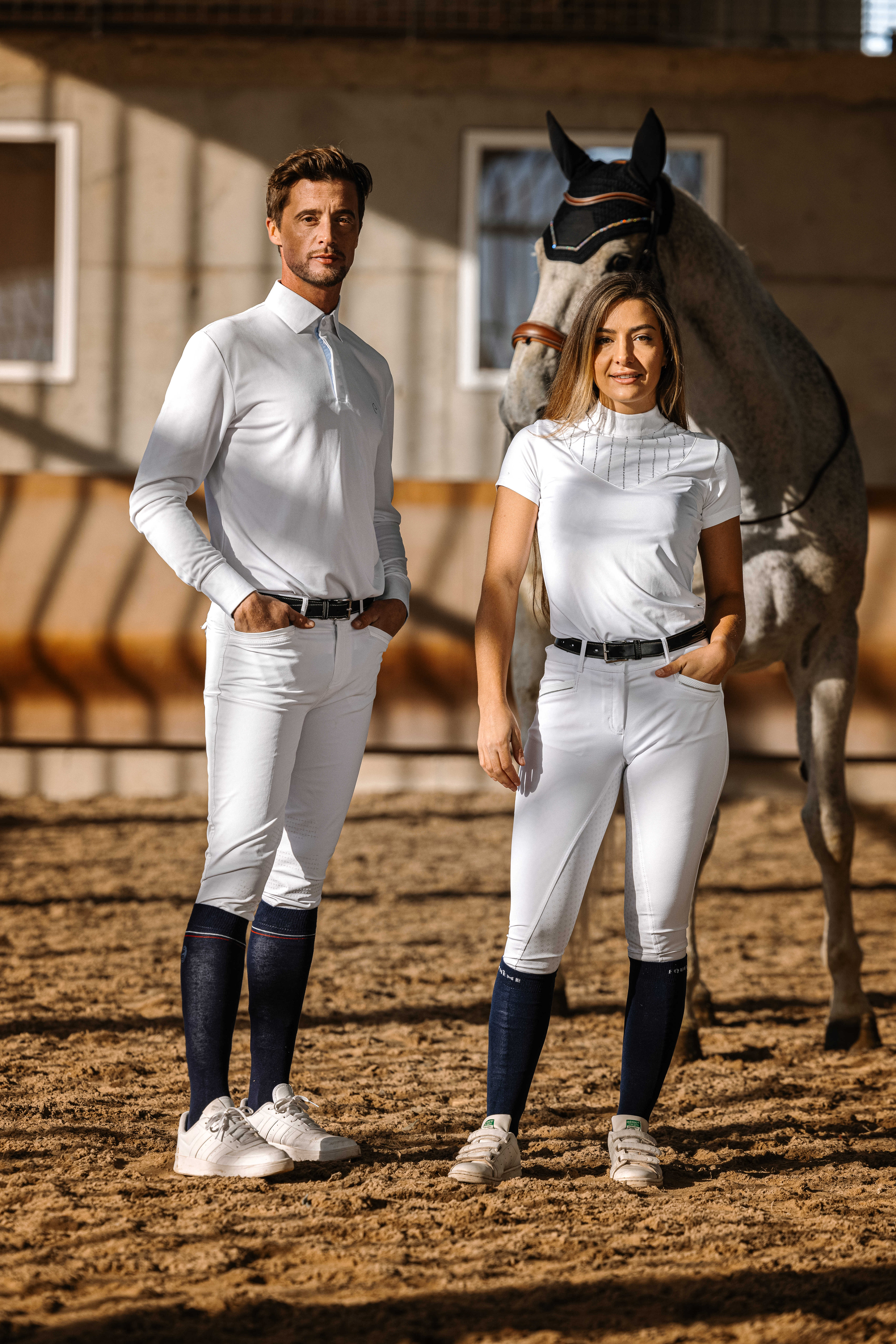 Equitheme Funza Polo Competition Top White - 5
