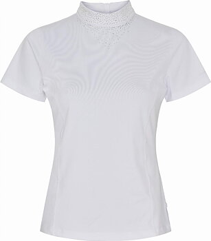 Equipage Tessa Short Sleeve Showshirt - White, 2XS