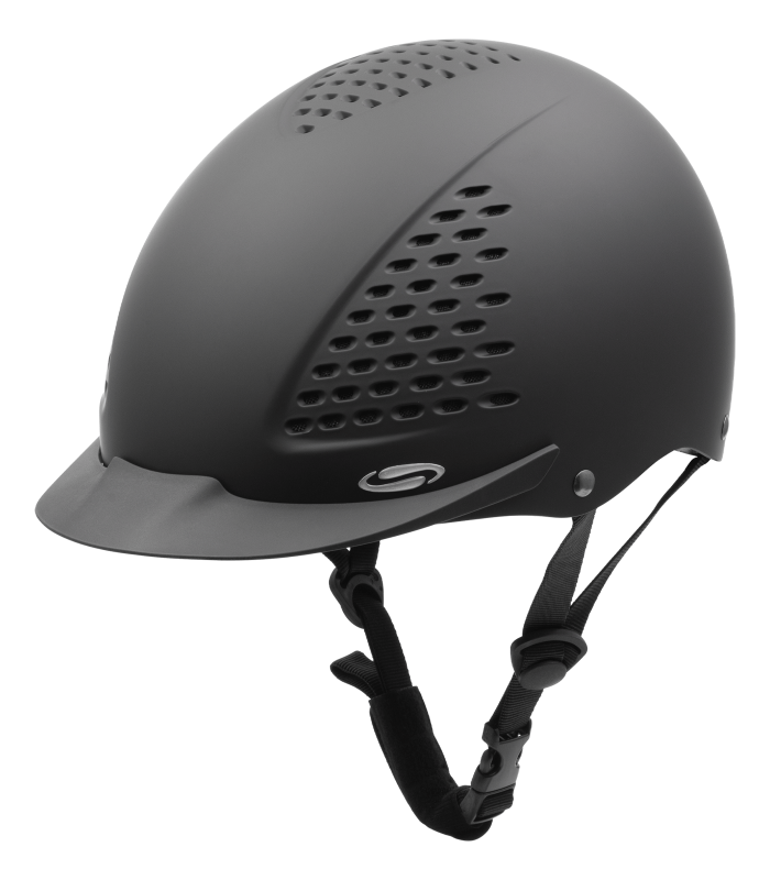 SWING H23 Classic Riding Helmet - Black - 3-point adjustment system