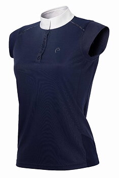 EQUITHEME Equitheme Brussels Polo Competition Top with Rhinestones Navy blue