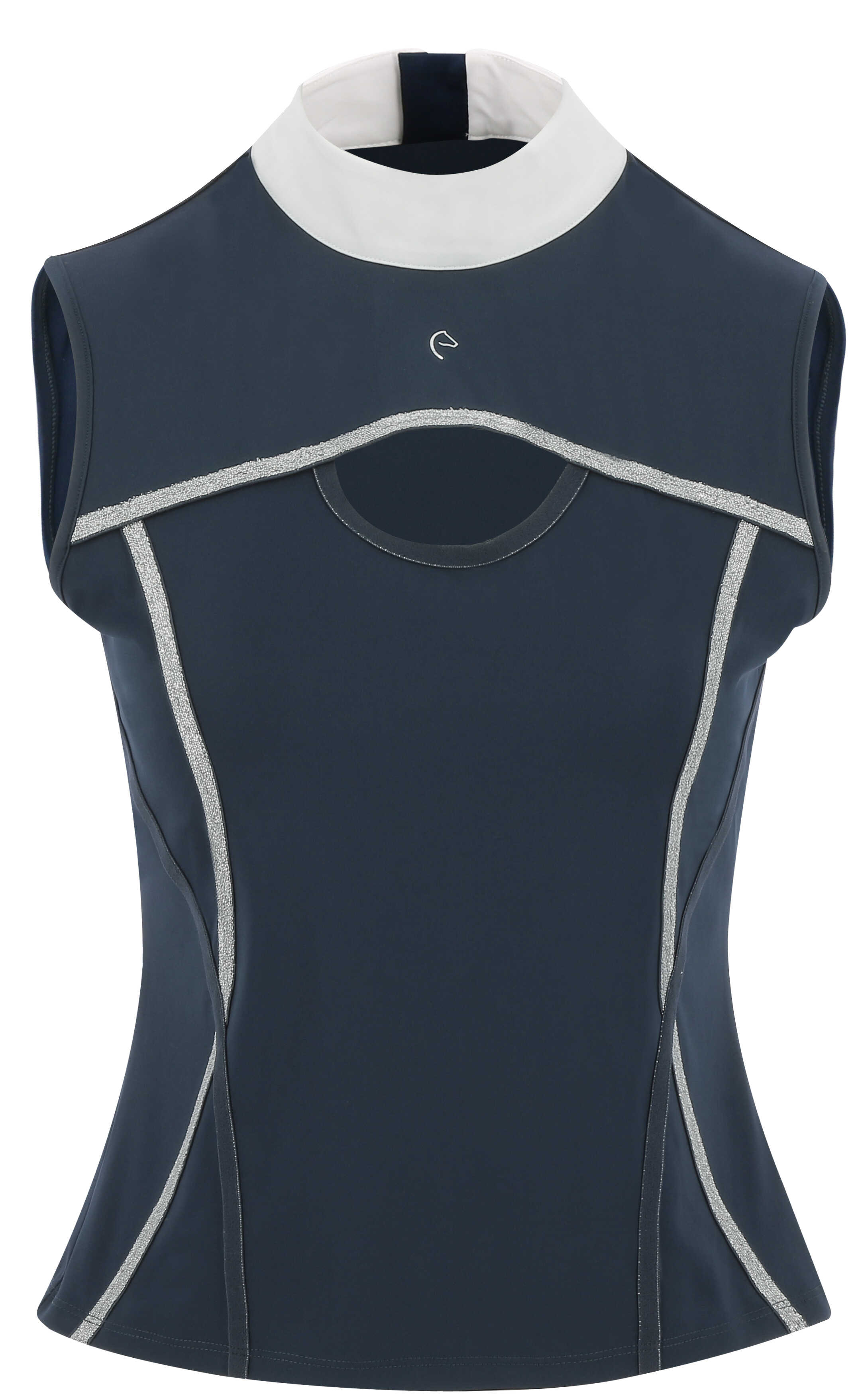 Equitheme Puebla Polo Competition Top Navy blue/grey - 7