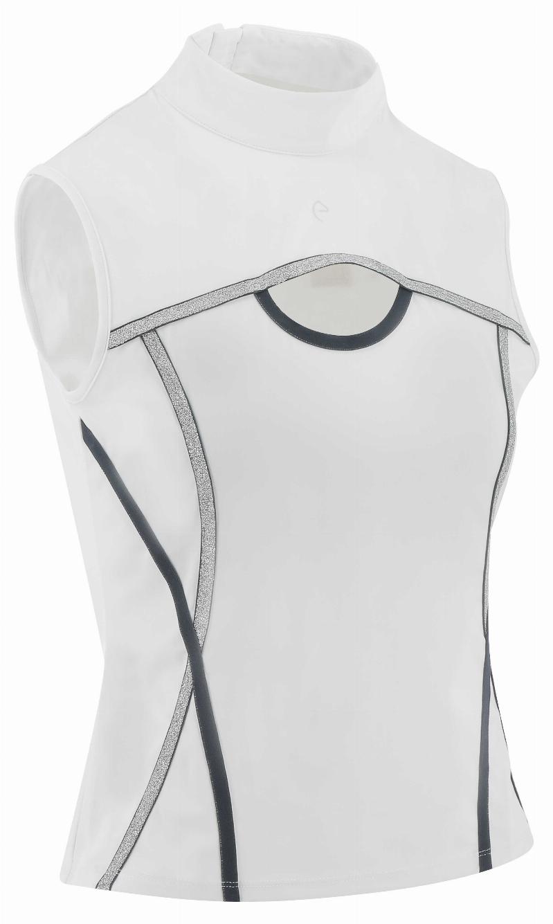 Equitheme Puebla Polo Competition Top White/grey