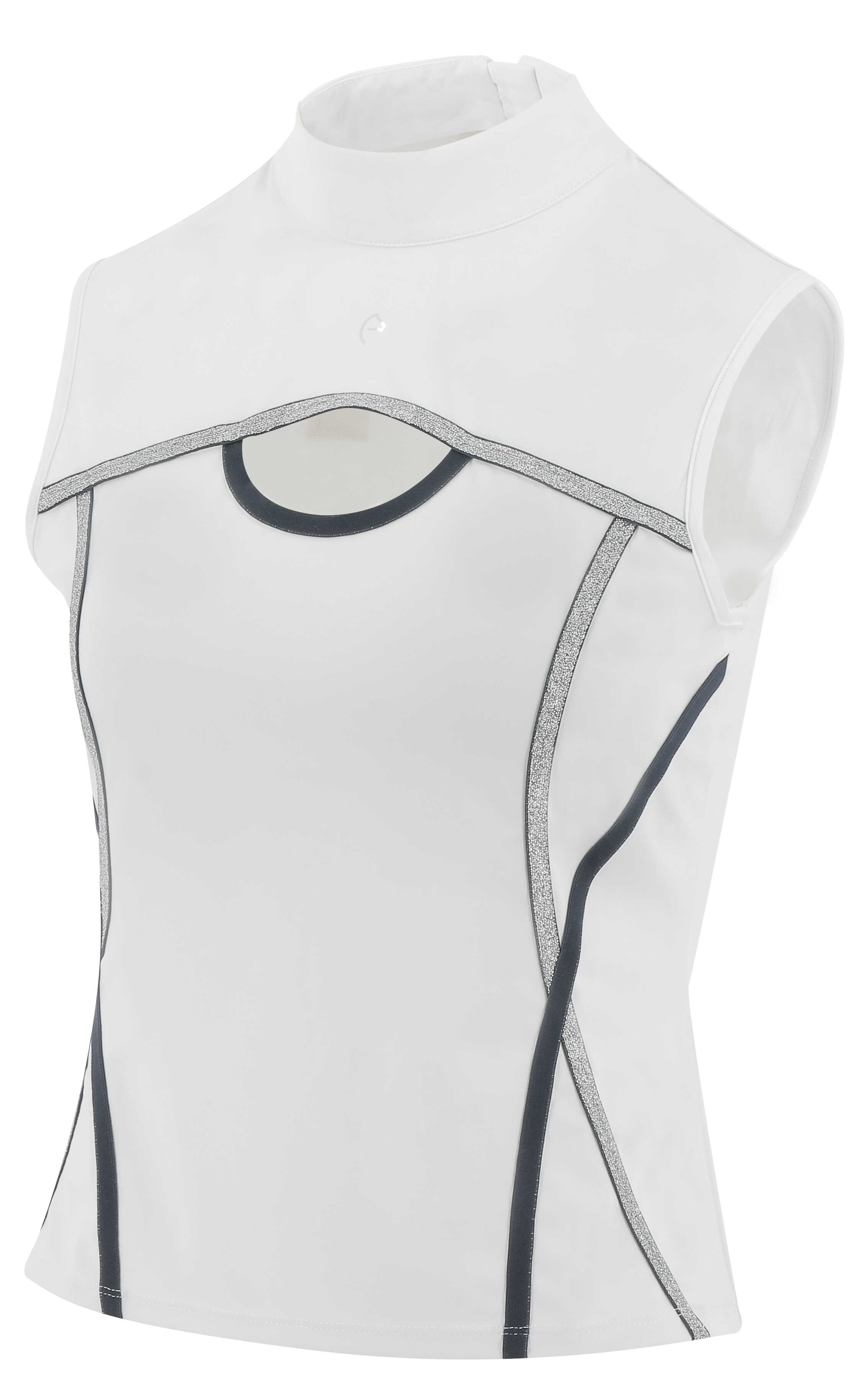 Equitheme Puebla Polo Competition Top White/grey - 2
