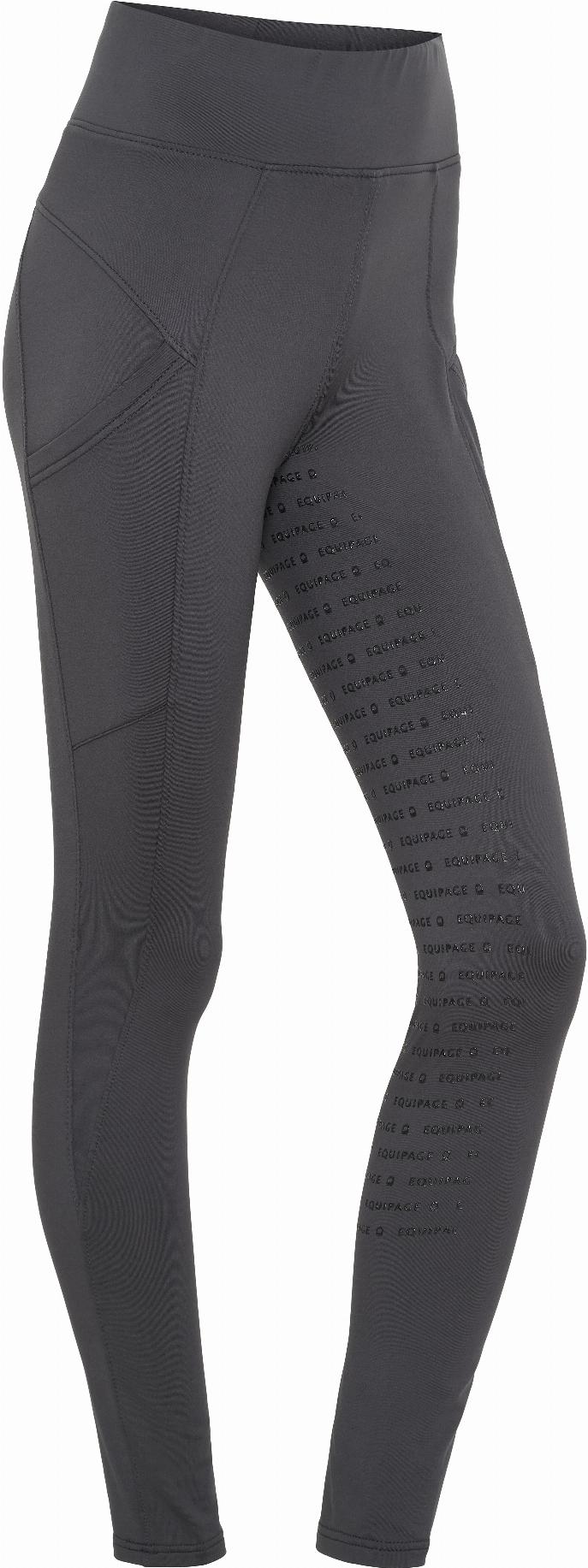 Equipage Vanda Full Grip Riding Tights - Asphalt, S