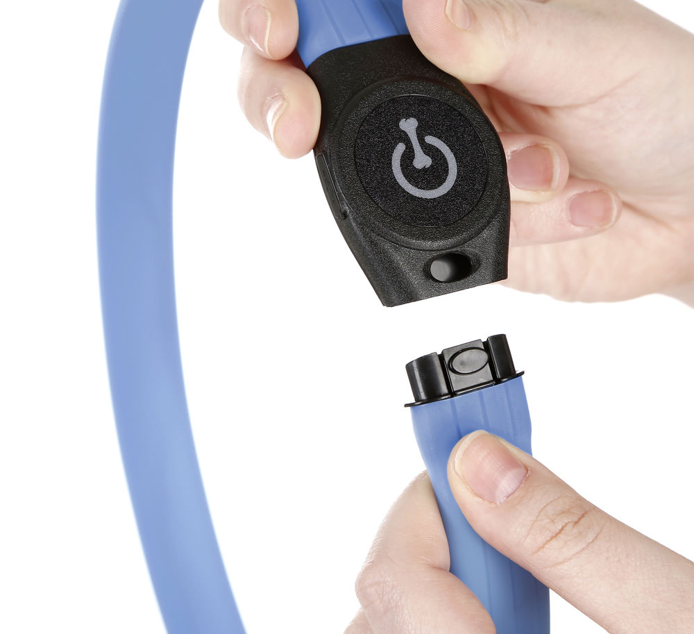 Kerbl Maxi Safe LED-Halsband till Långhåriga Hundar - Blå - 2
