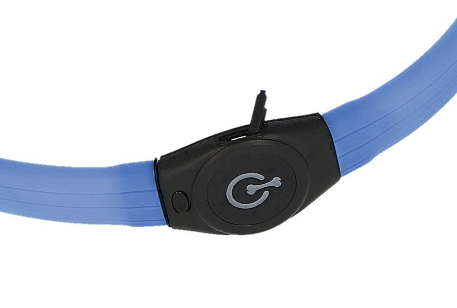 Kerbl Maxi Safe LED-Halsband till Långhåriga Hundar - Blå - 3