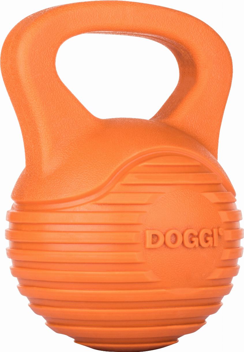 DOGGI Kettlebell Dog Toy - Orange, Large