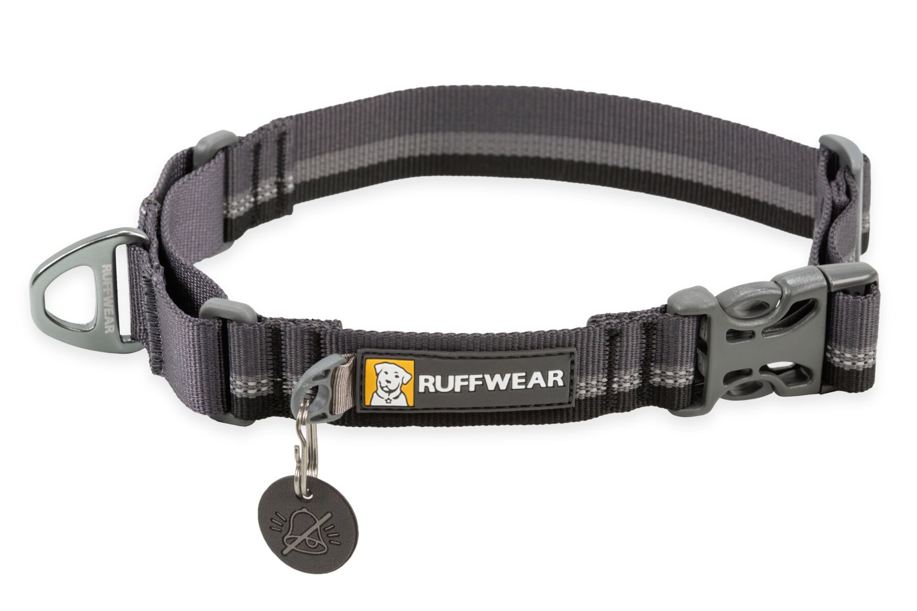 Ruffwear Web Reaction™-halsbånd - Basaltgrå (43-51 cm)