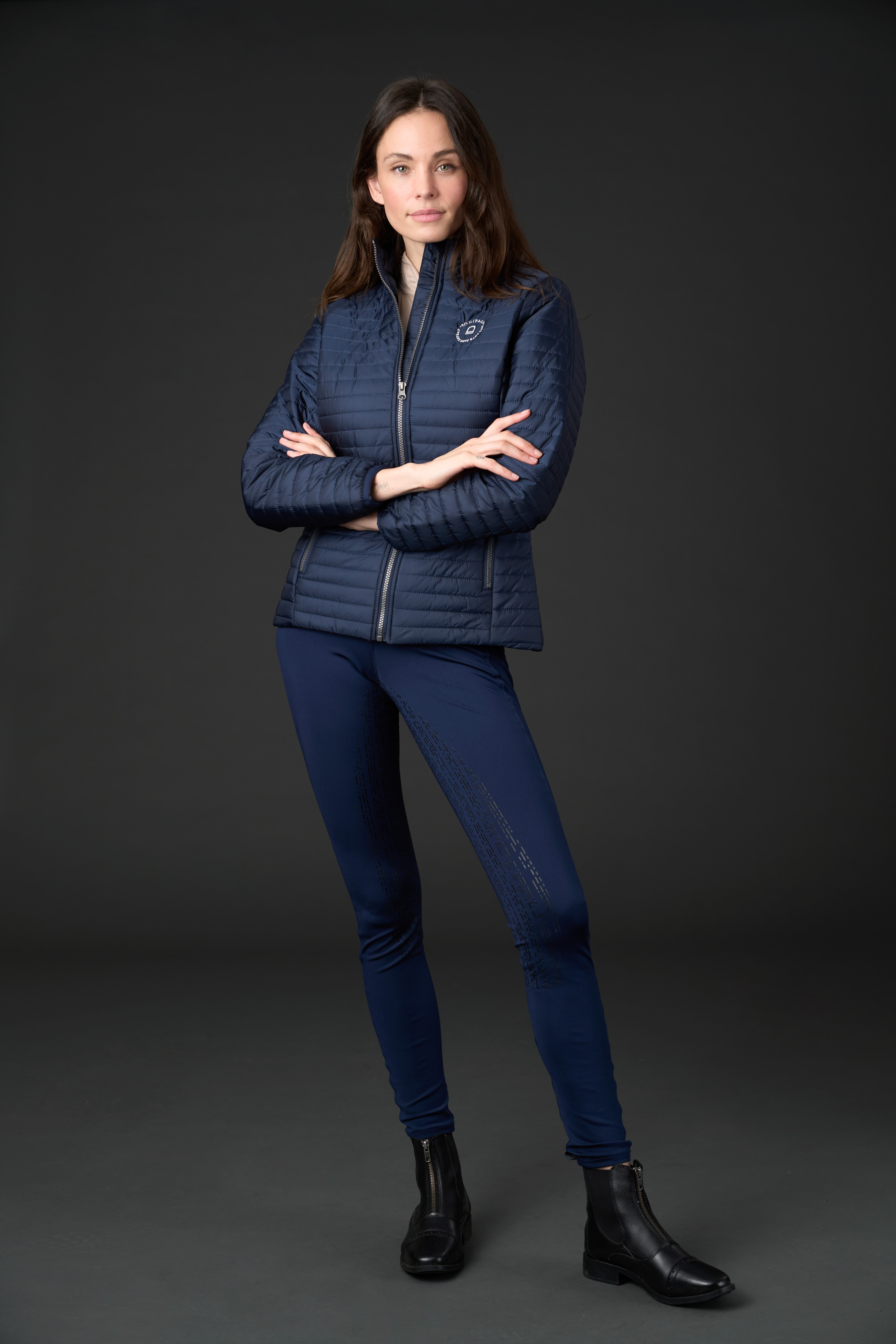 Equipage Temper Riding Jacket  - Navy, 2XL - 6