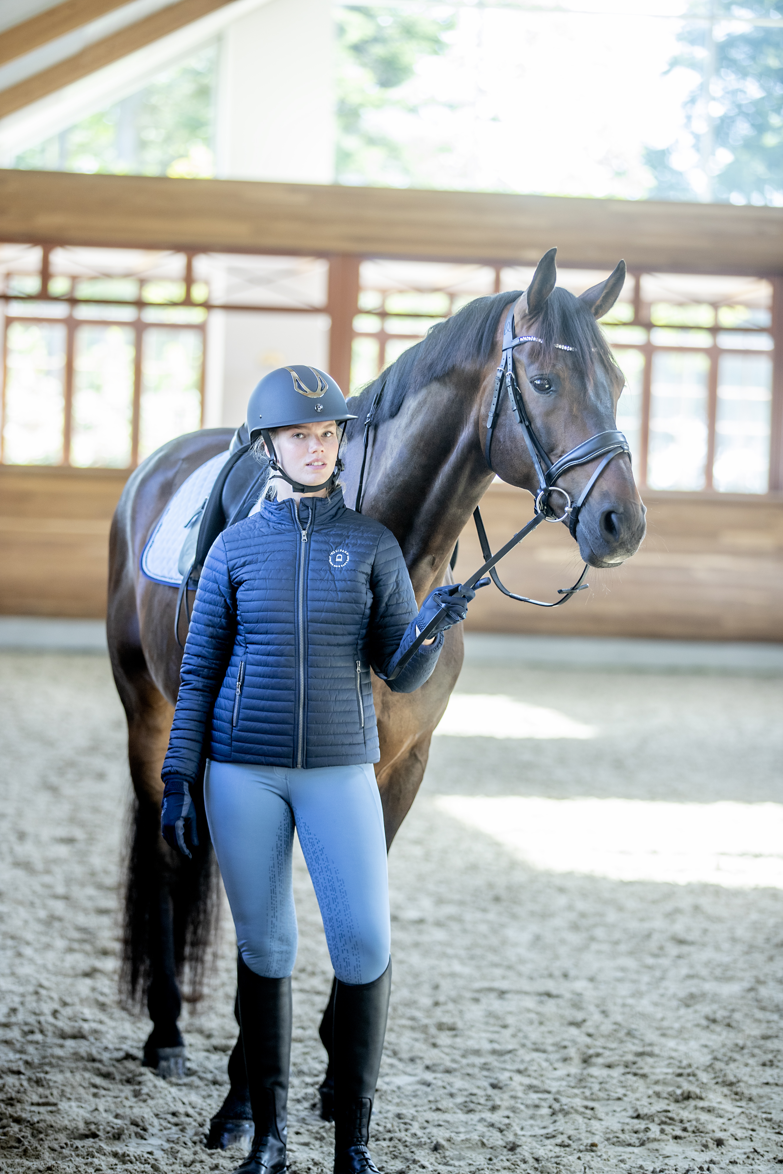 Equipage Temper Riding Jacket  - Navy, 2XL