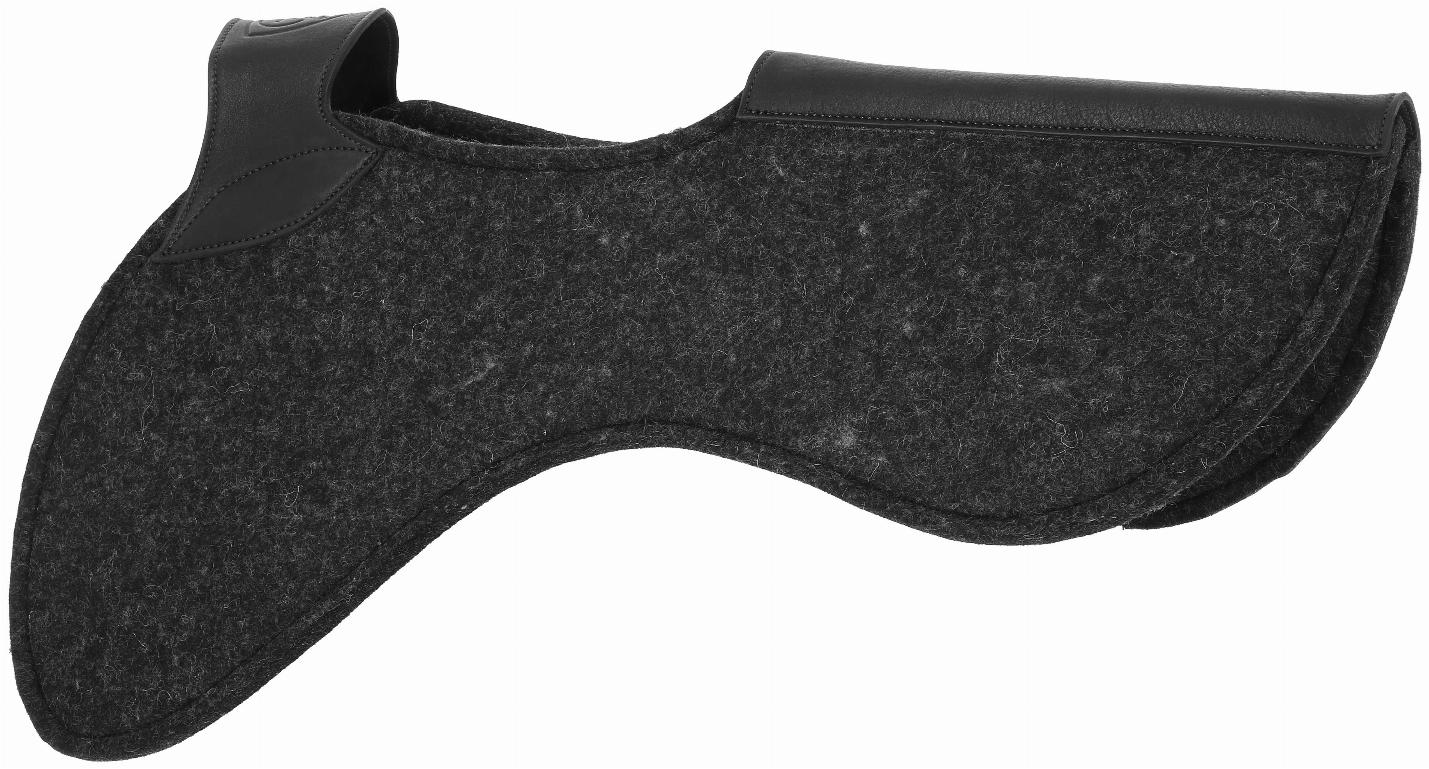 Pro Series Half Pad Sadelunderlägg - Tjock Filt Mörkgrå