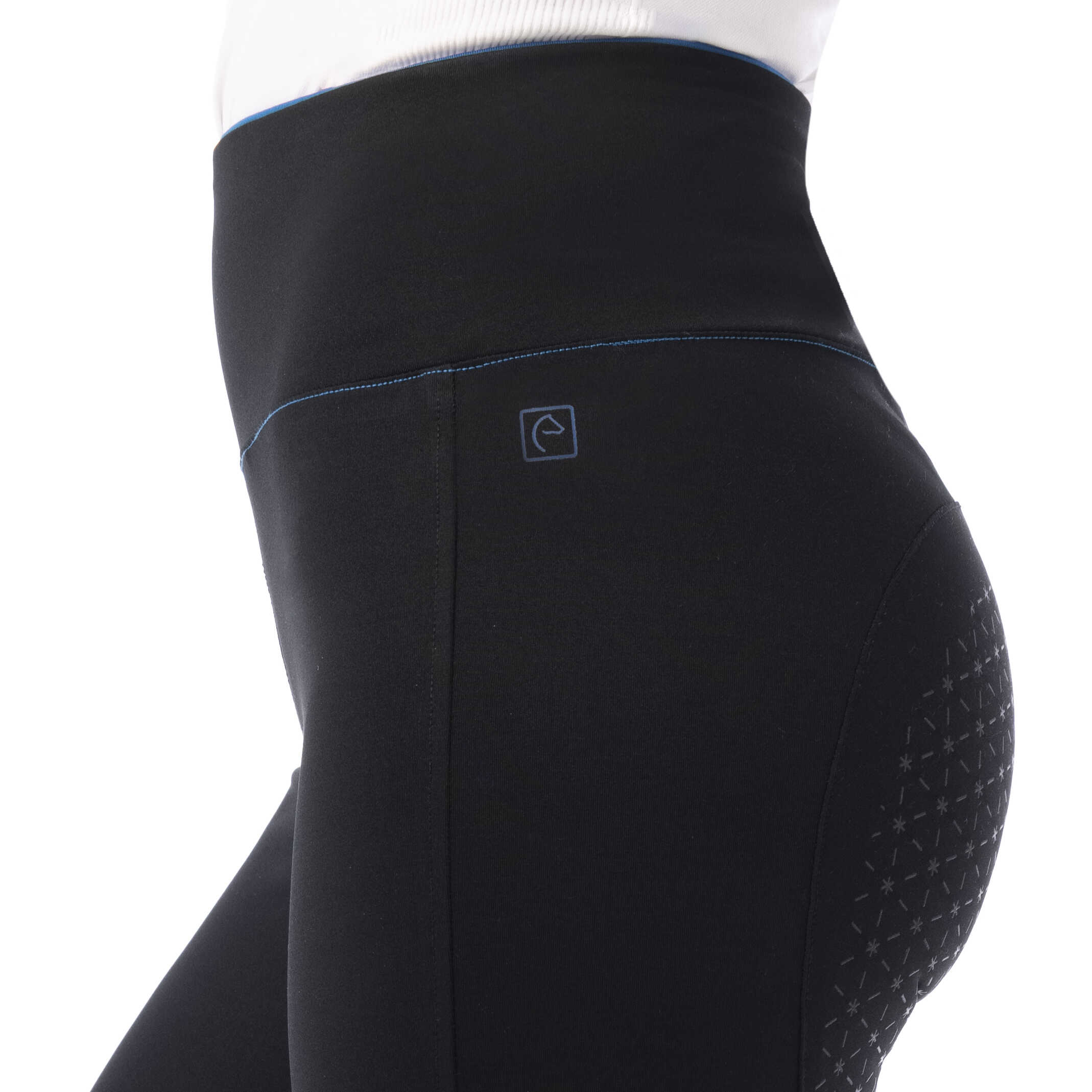 Equitheme Lyly Pull-on Silicone Riding Tights Black - 6