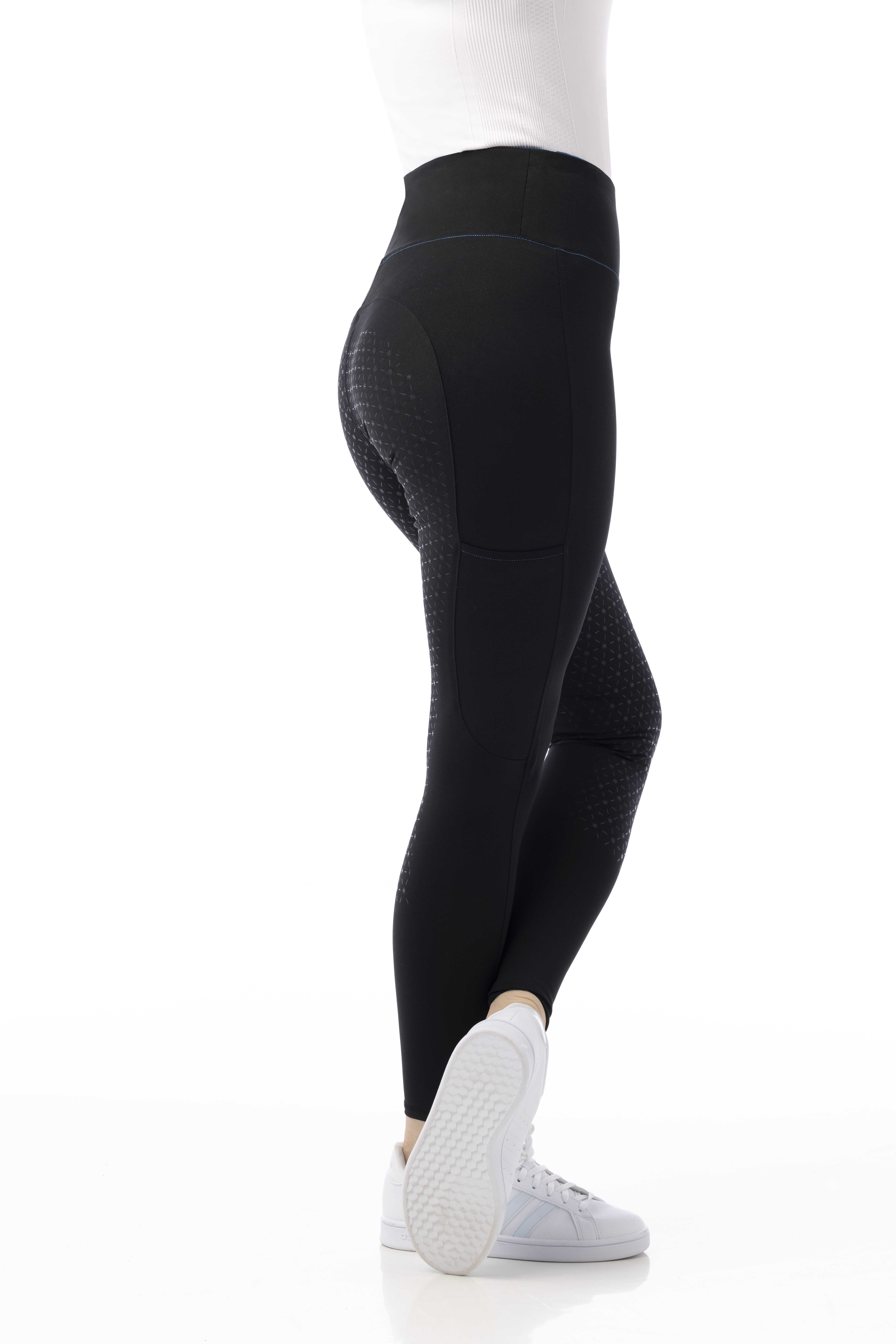 Equitheme Lyly Pull-on Silicone Riding Tights Black - 3