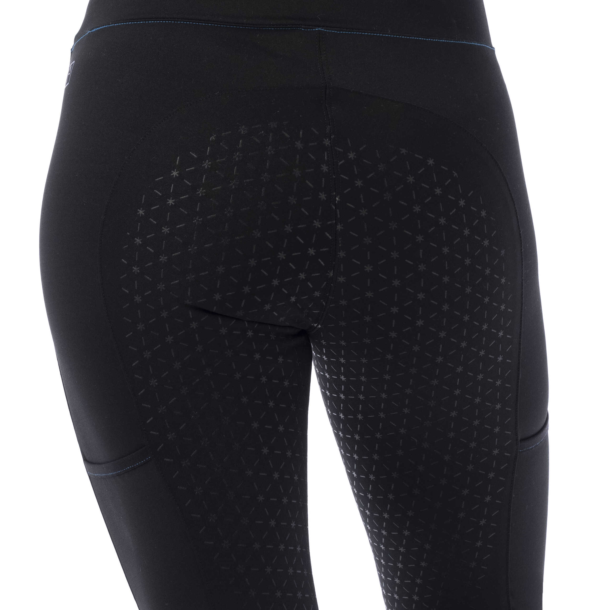 Equitheme Lyly Pull-on Silicone Riding Tights Black - 7
