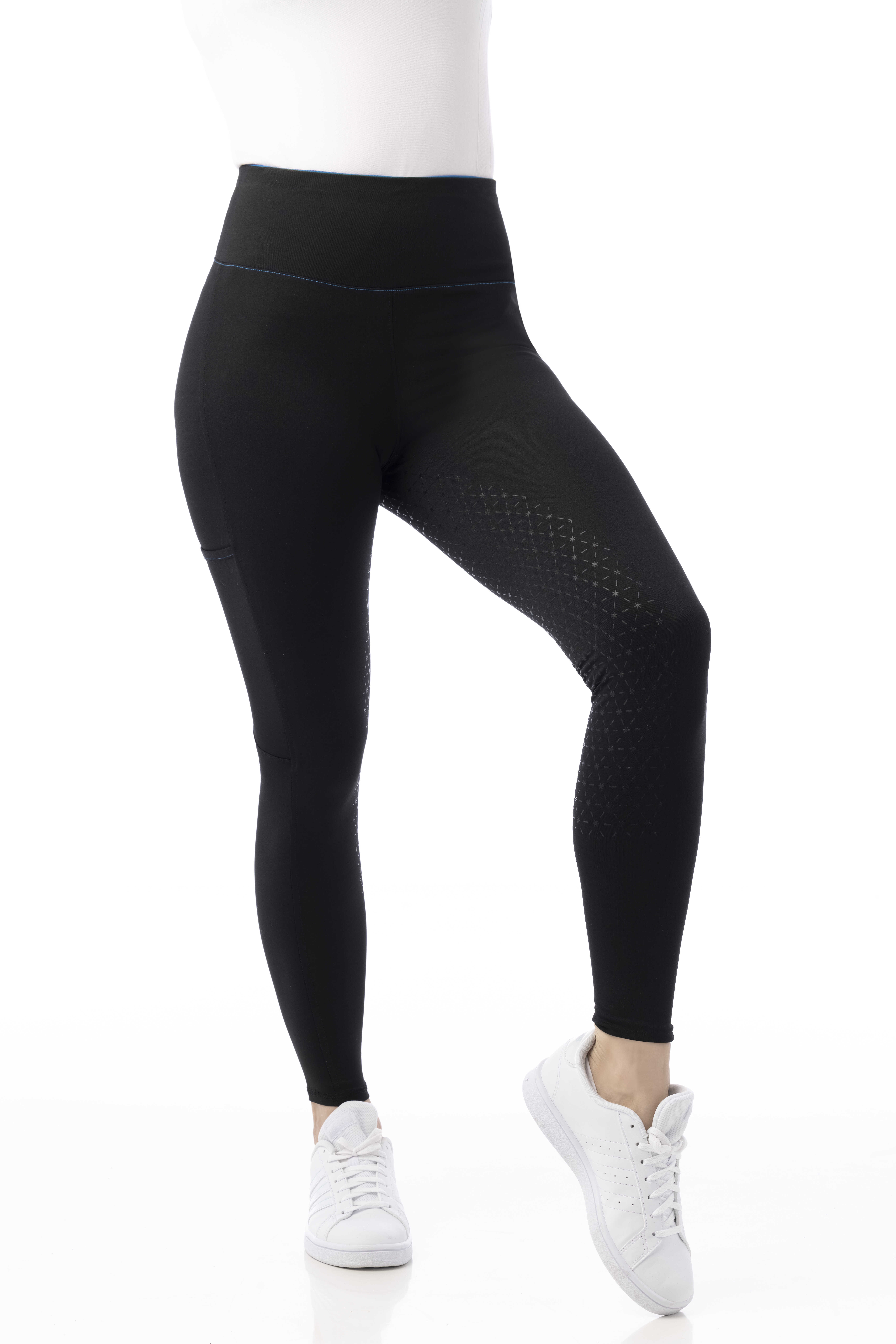 Equitheme Lyly Pull-on Silicone Riding Tights Black - 4