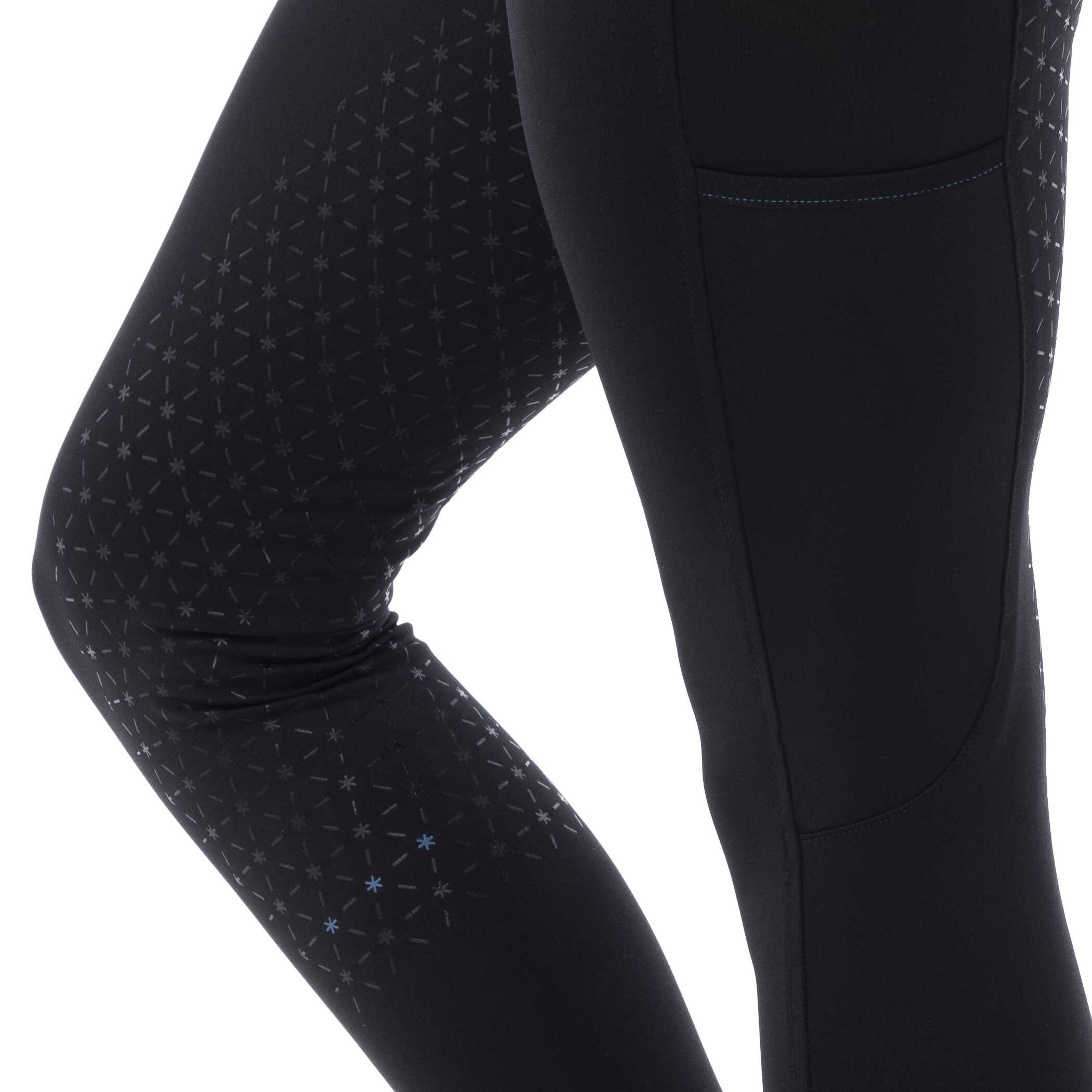 Equitheme Lyly Pull-on Silicone Riding Tights Black - 8
