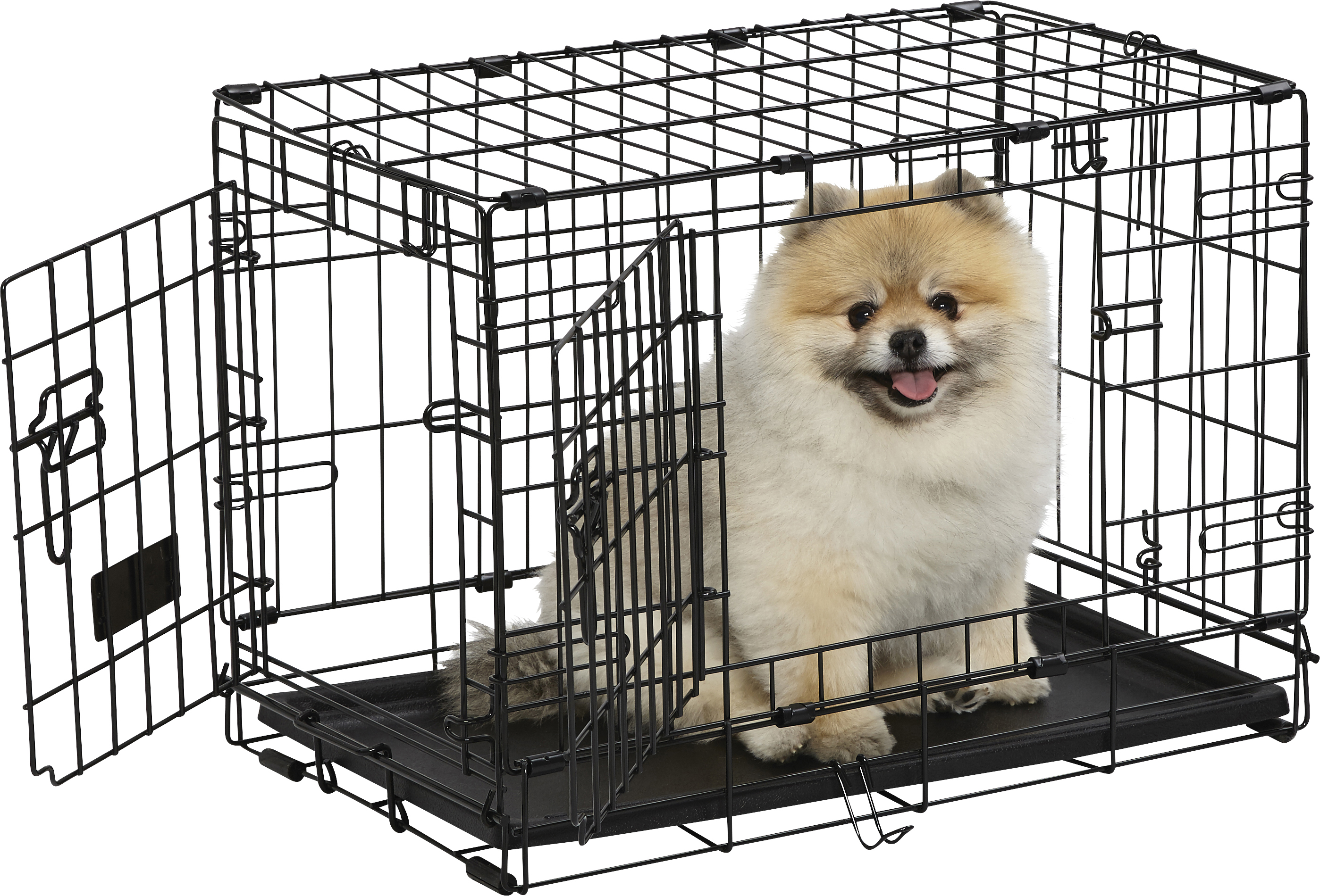 iCrate DD Contour Dog Cage (Up to 6 kg) - Black