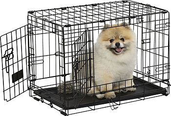 iCrate DD Contour Hundbur (Max 6 kg) - Svart
