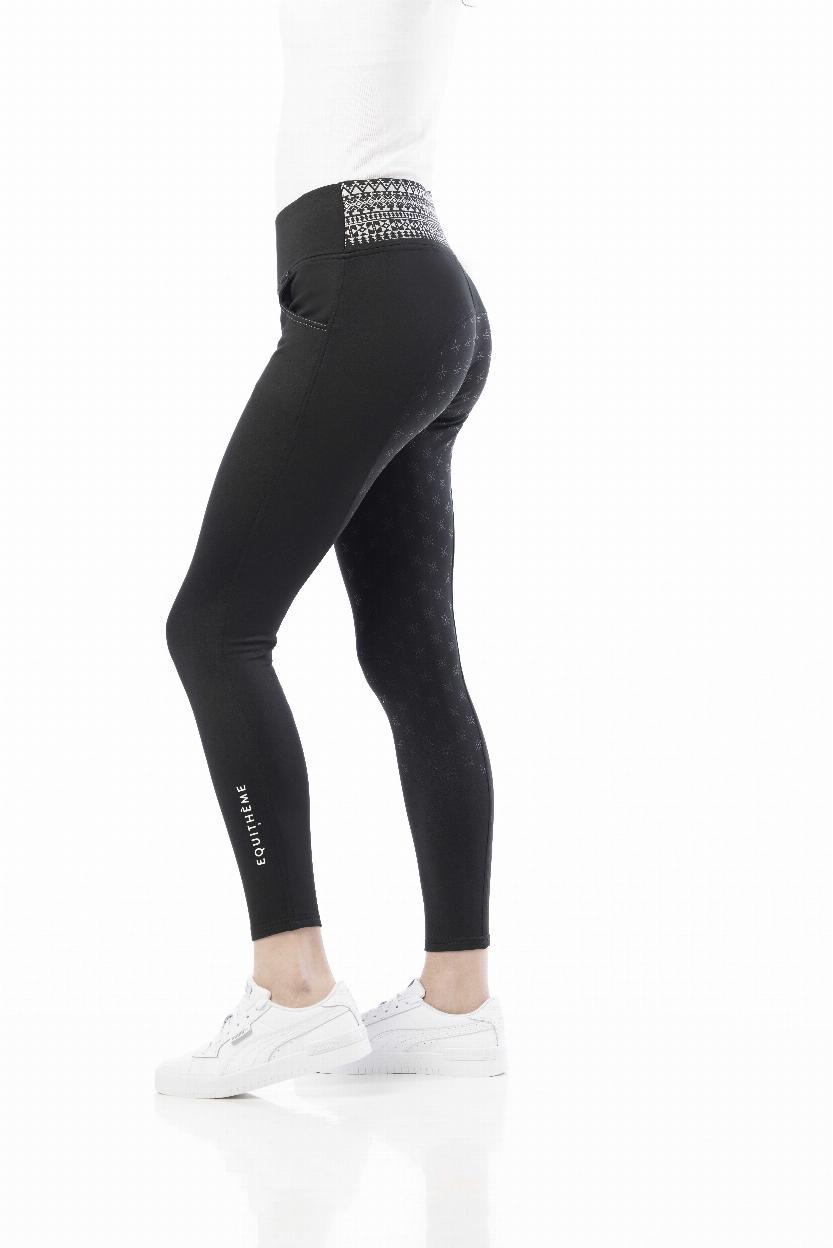 Equithème Tatiana Pull-on Silicone Ridtights Svart (34)