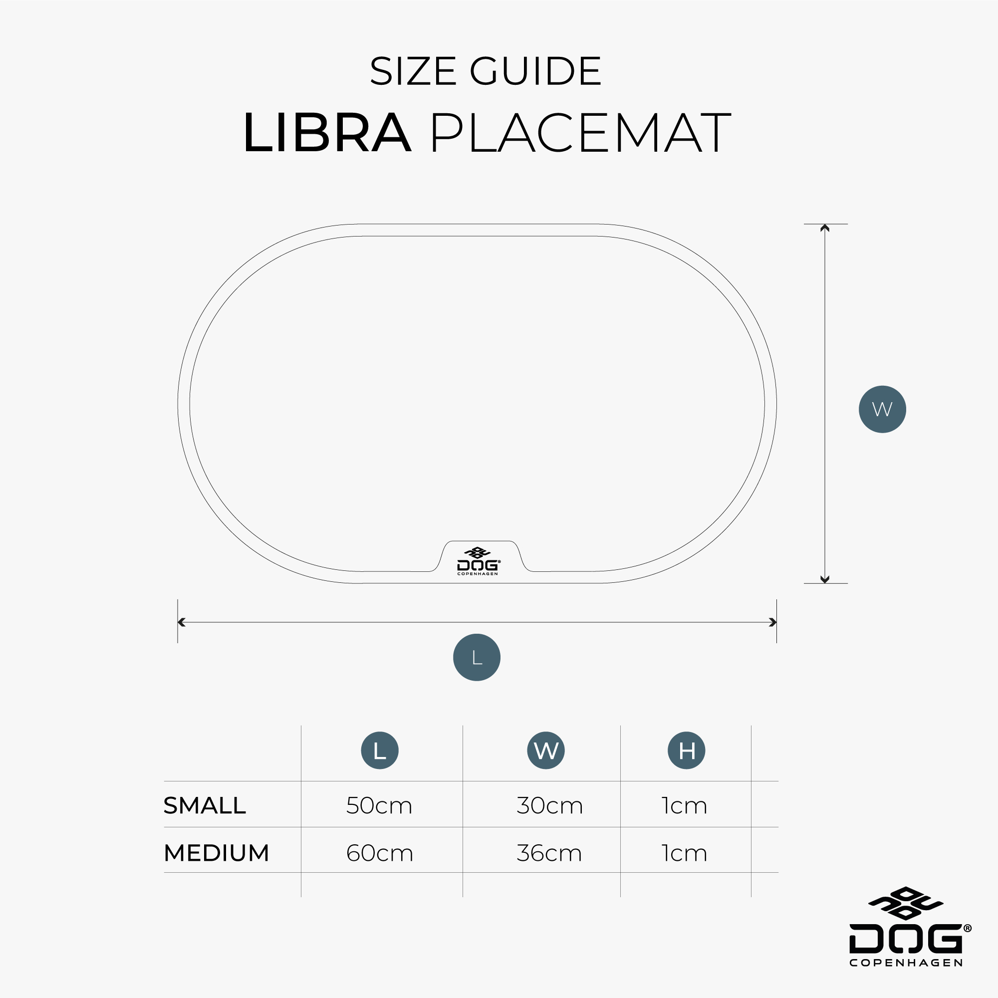 Dog Copenhagen Libra Place Mat - Durable
