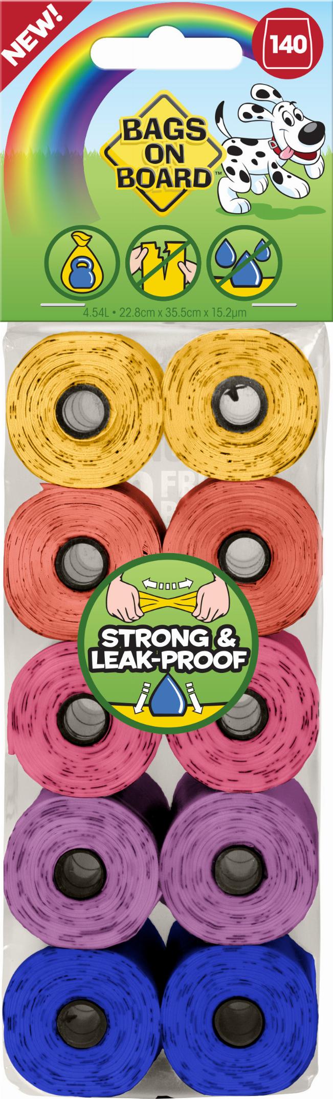 Bags on Board Hundbajspåsar - Rainbow