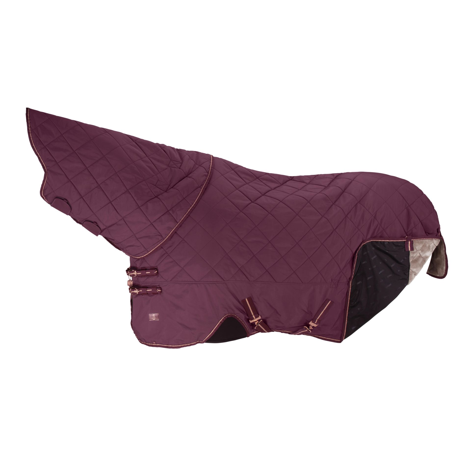 Eskadron Heritage Dura Highneck Fauxfur 80 Stalltäcke - Cassis, XXL - endast detta ex - 2
