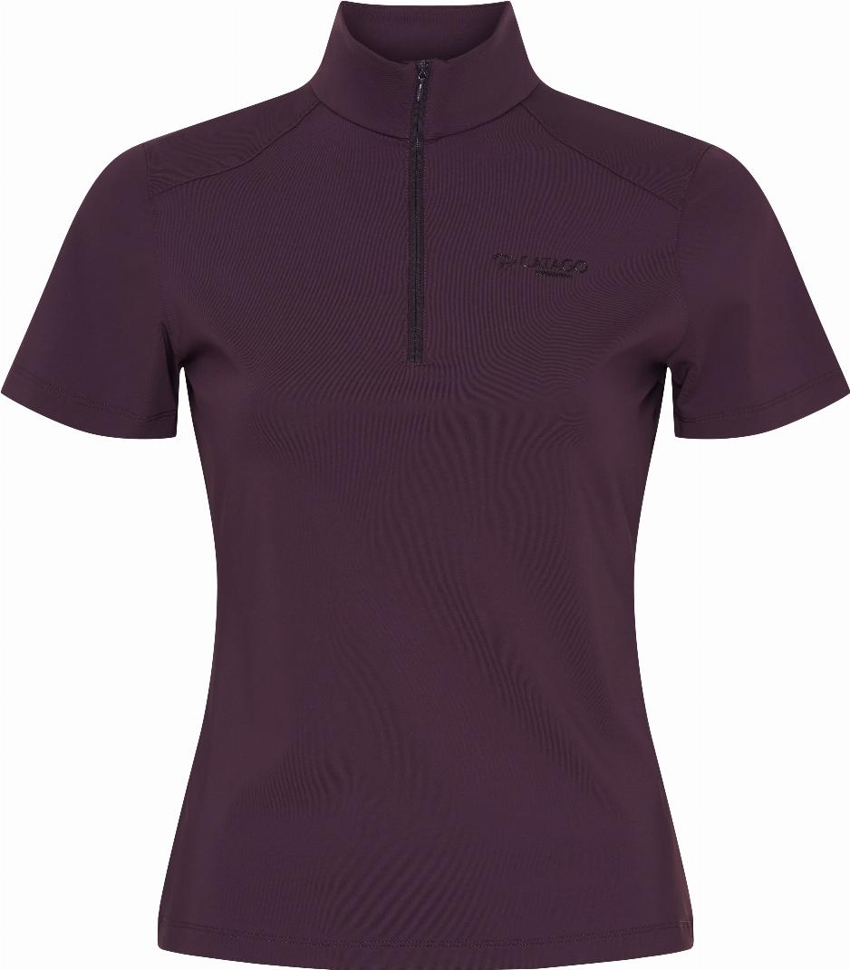 CATAGO Thelma Kortärmad Ridtröja  - Plum Perfect, S - endast detta ex - 8