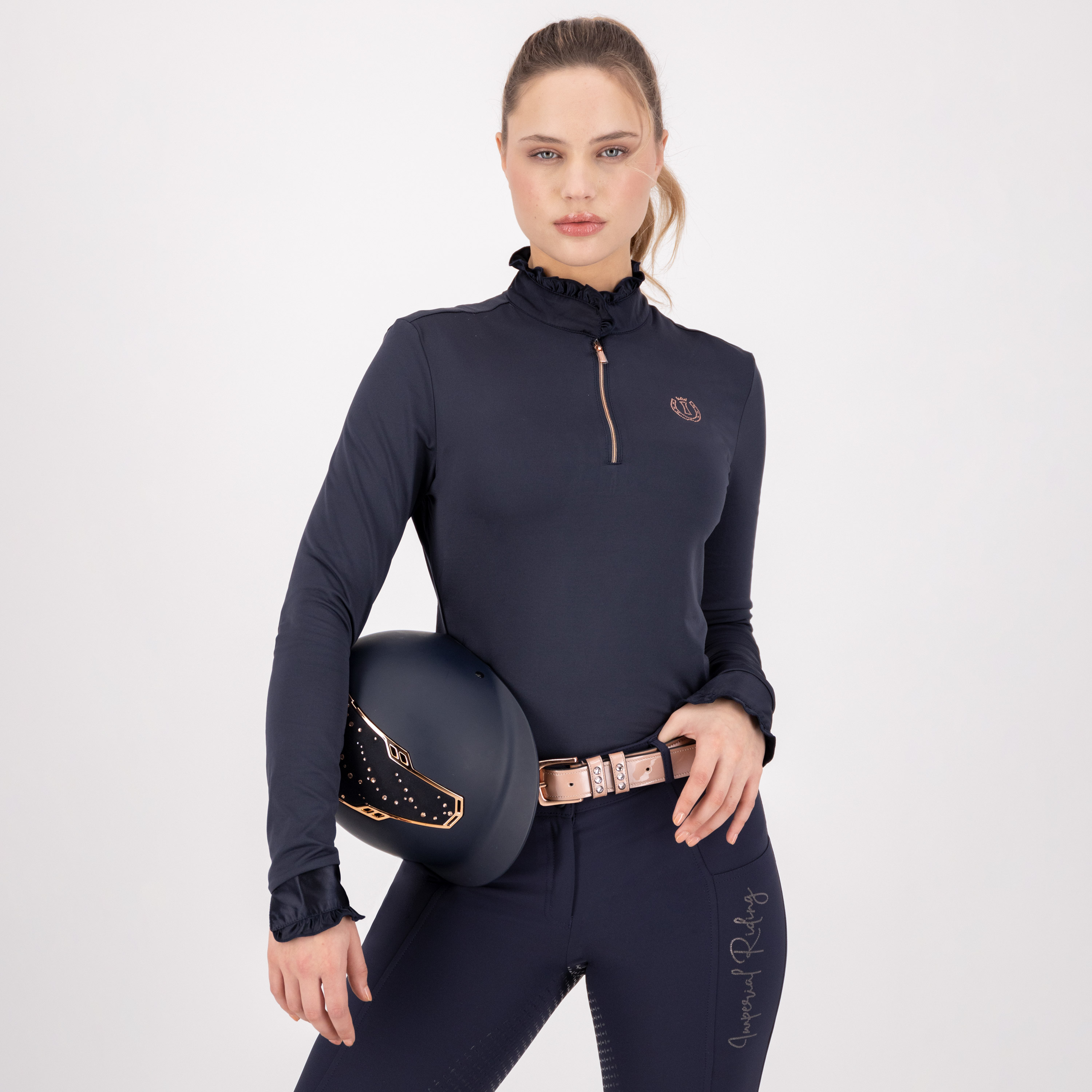 Imperial Riding Pitkähihainen toppi Anna Navy, L - vain tämä kappale - 7