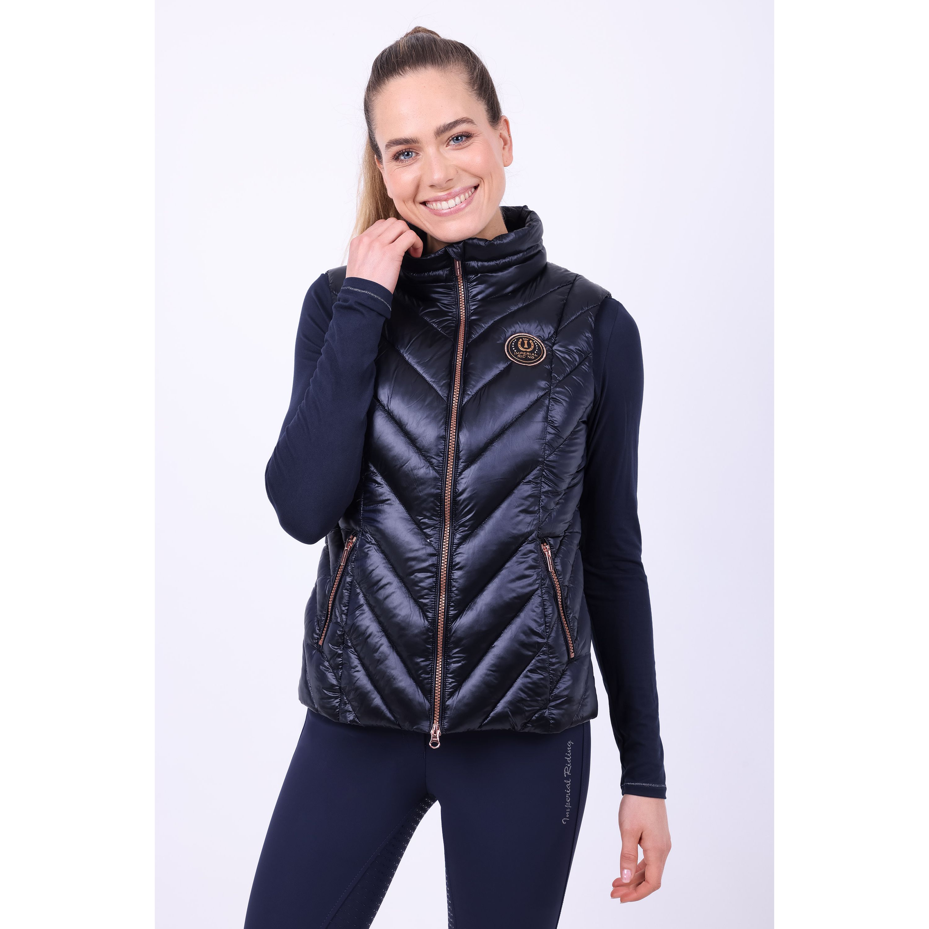 Imperial Riding Väst Cosmic Rider Navy, XL - endast detta ex - 2