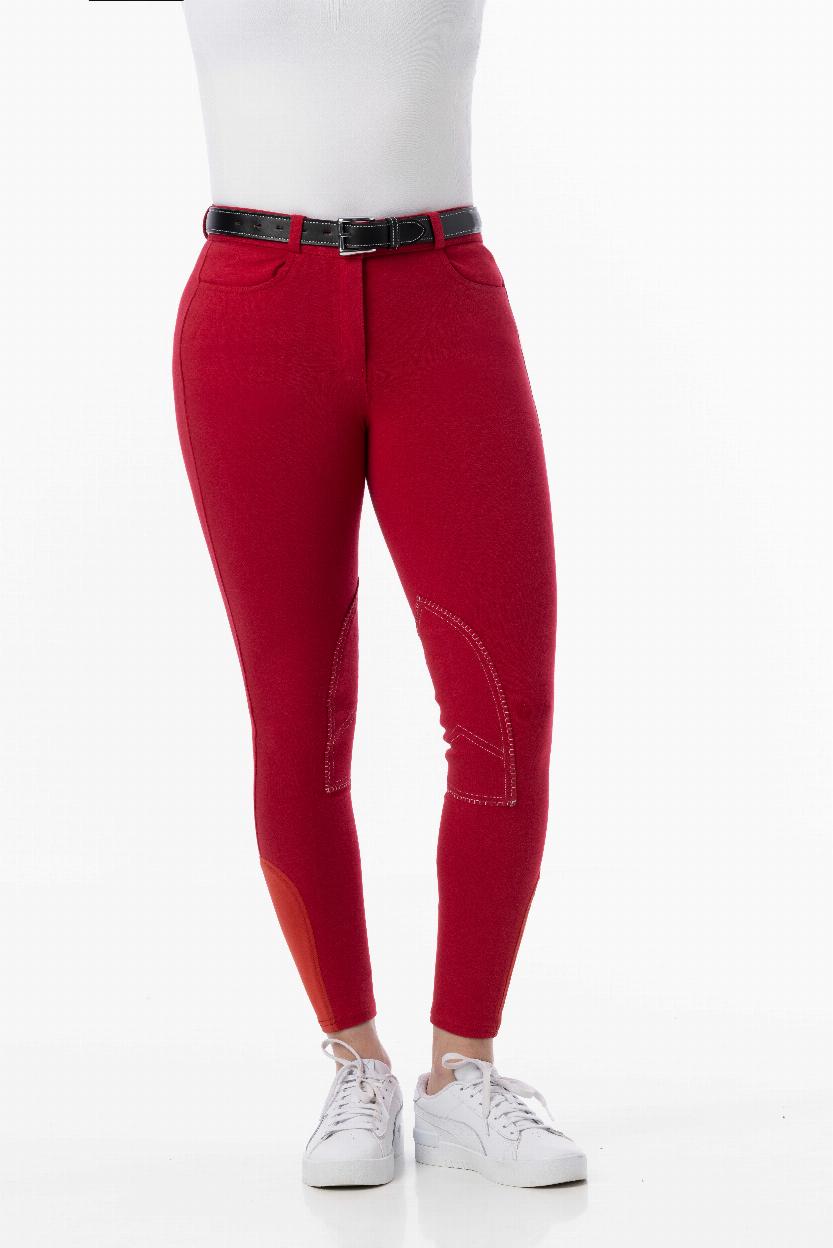 Riding World Kids Alexandrie Ridbyxa Röd (12 år)