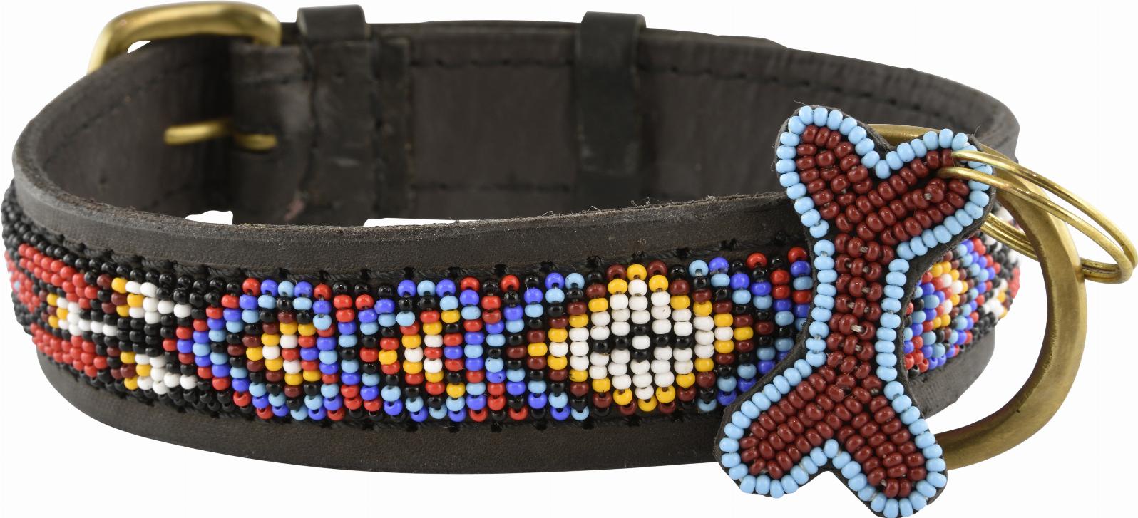 Kampuni Handgjort Hundhalsband Kiowa - Svart (Mini)