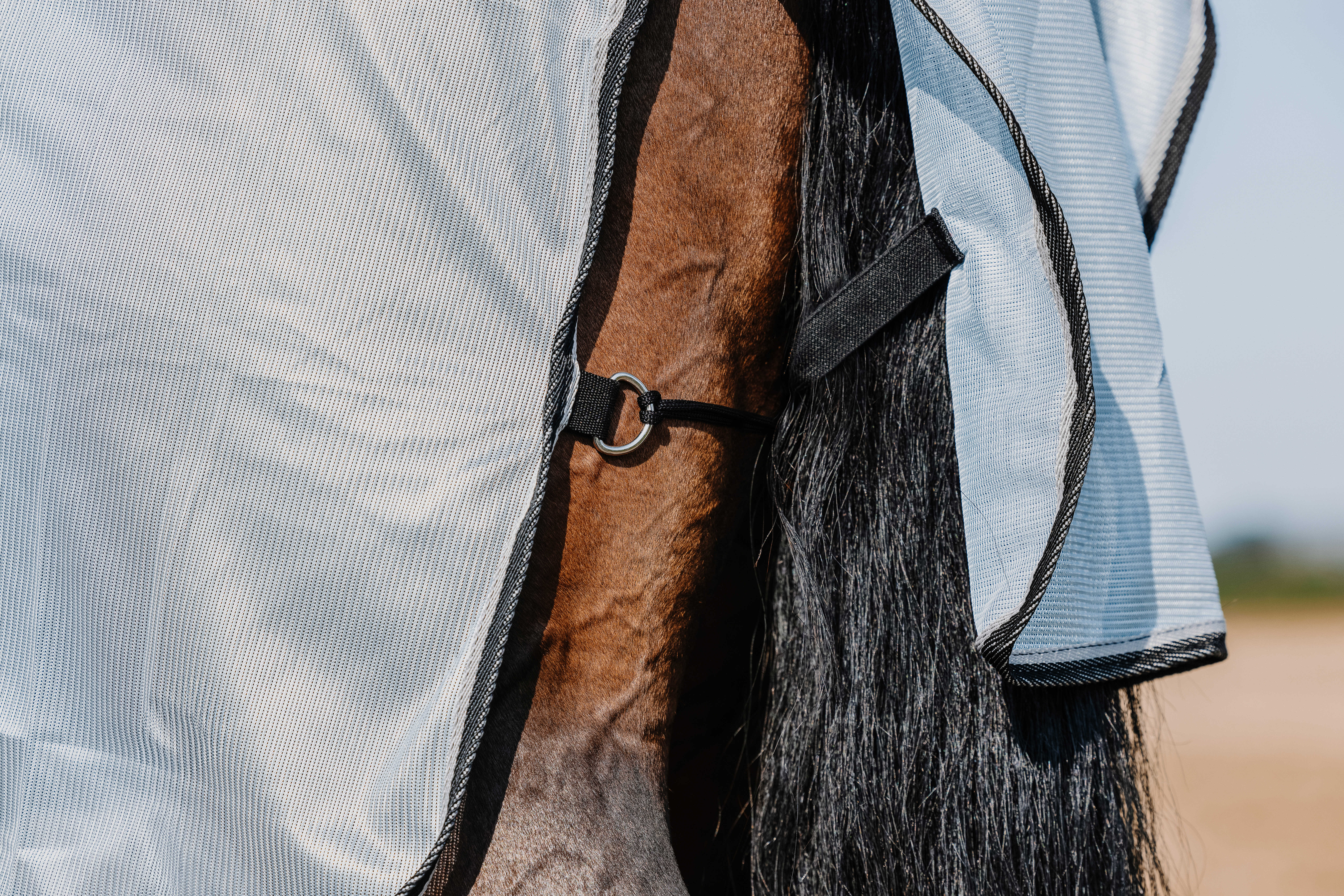 Riding World Fly Rug Grey - 4