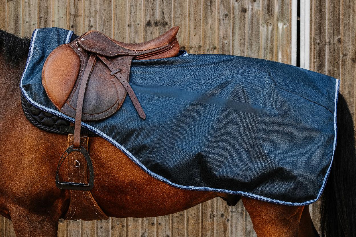 Riding World Eco 600 D Quarter Rug Navy blue
