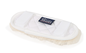 Shires Kankiketjun pehmuste - Supafleece - Valkoinen