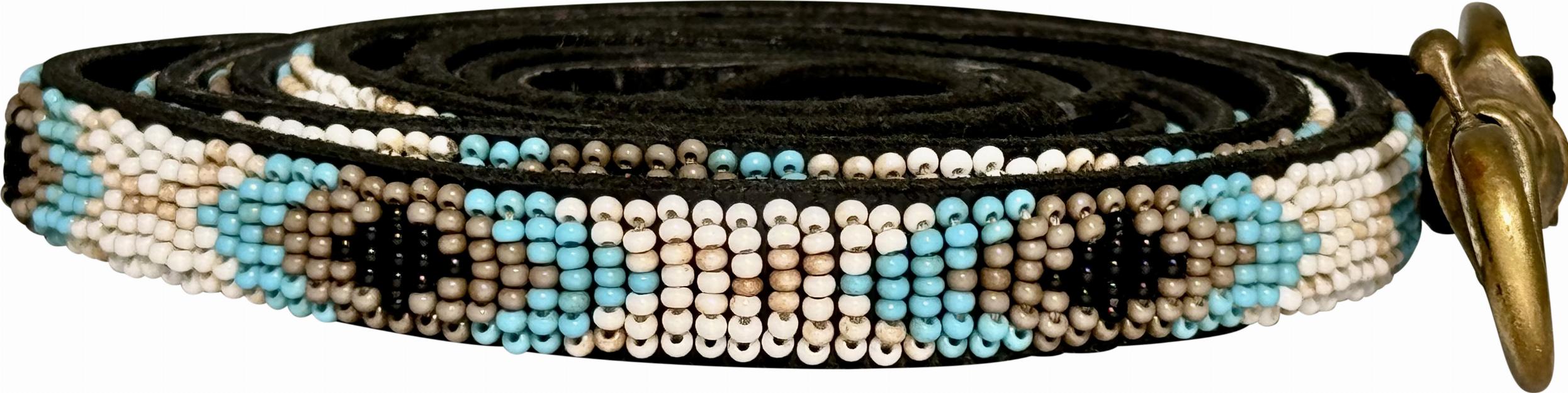 Kampuni handgefertigte Hundeleinen-Armbänder - Türkis/Blaugrün