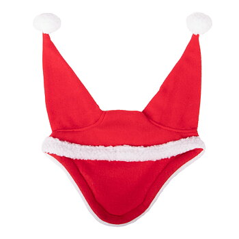 QHP Ear Net Santa Christmas - Red, Full
