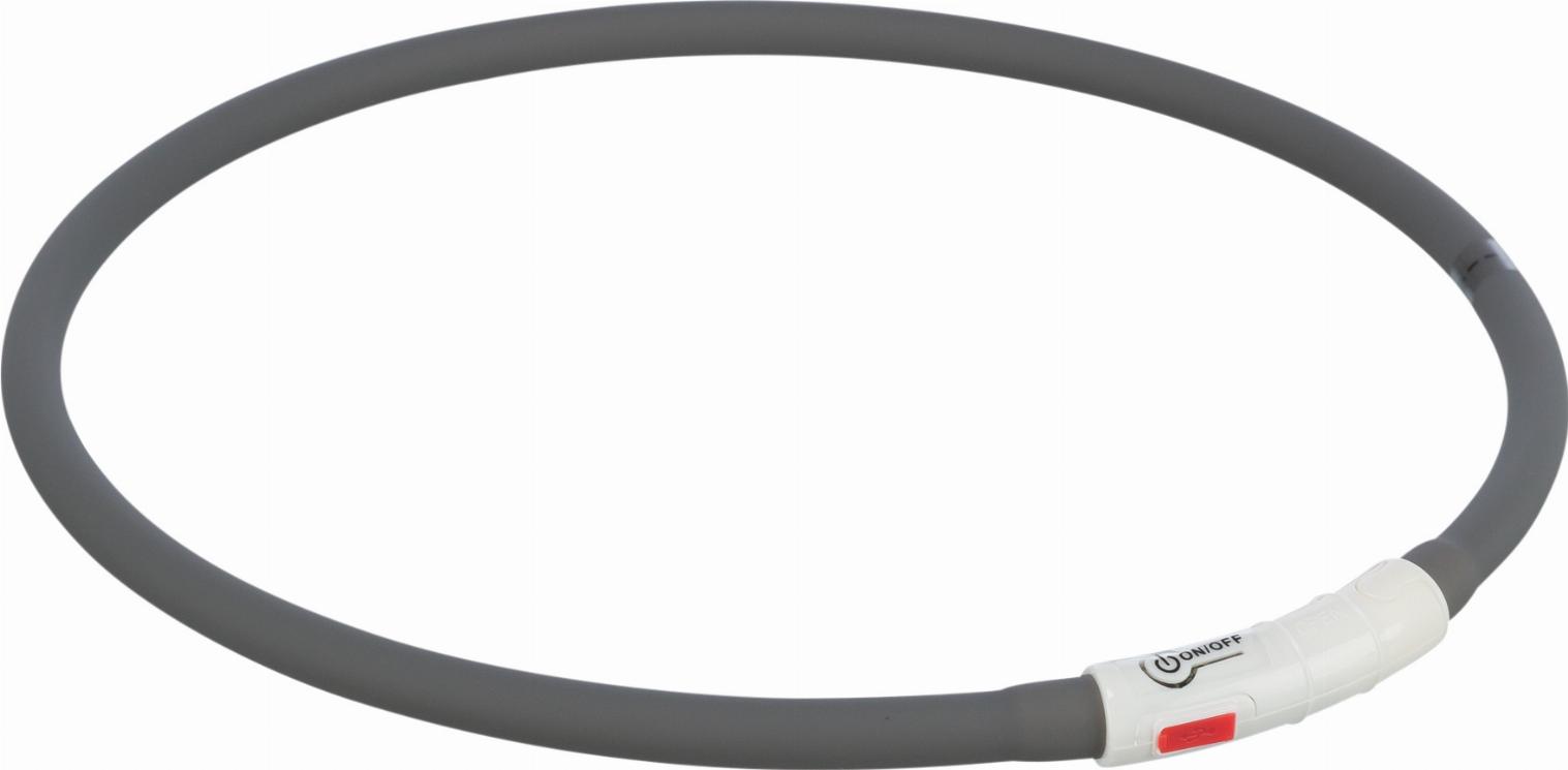 Jolly Paw LED-Halsband - Graphit 70 cm/ø 10 mm