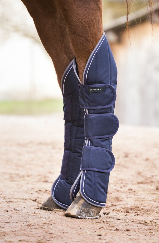 EQUITHEME Tyrex 600 D Kuljetussuojat Navy/Harmaa/Valkoinen - 2