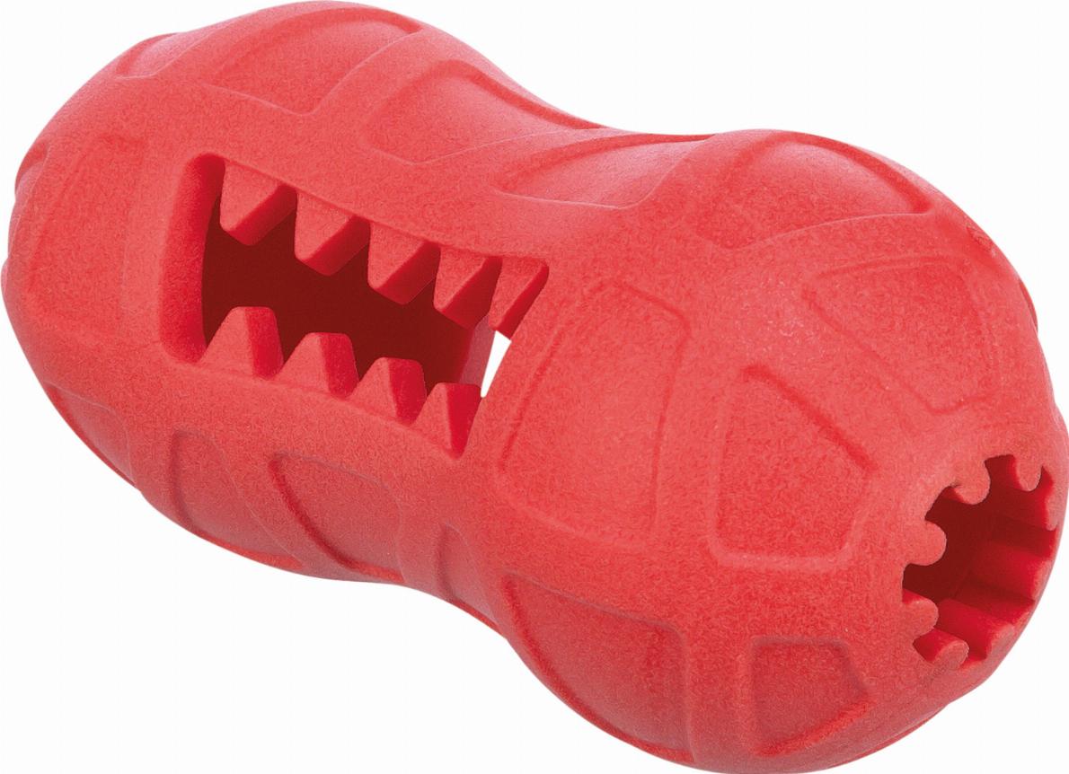 Jolly Paw Treat Peanut Dog Toy - Red 12 cm