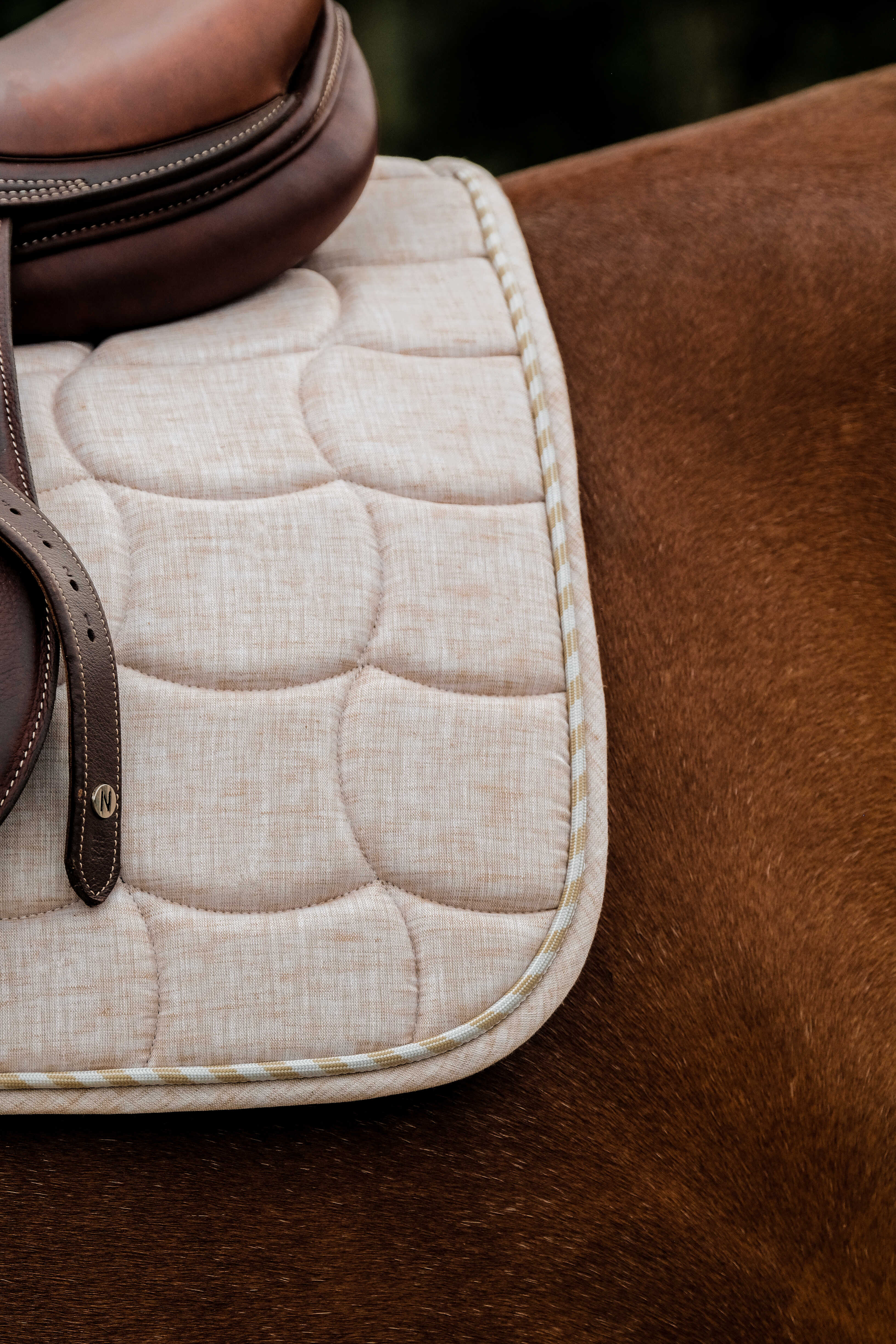 Riding World Sunshine Saddle Pad Beige - 4