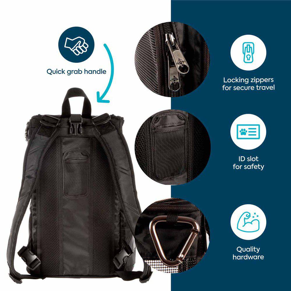 Sherpa Deluxe Carrier Bag and Backpack - Black - 11