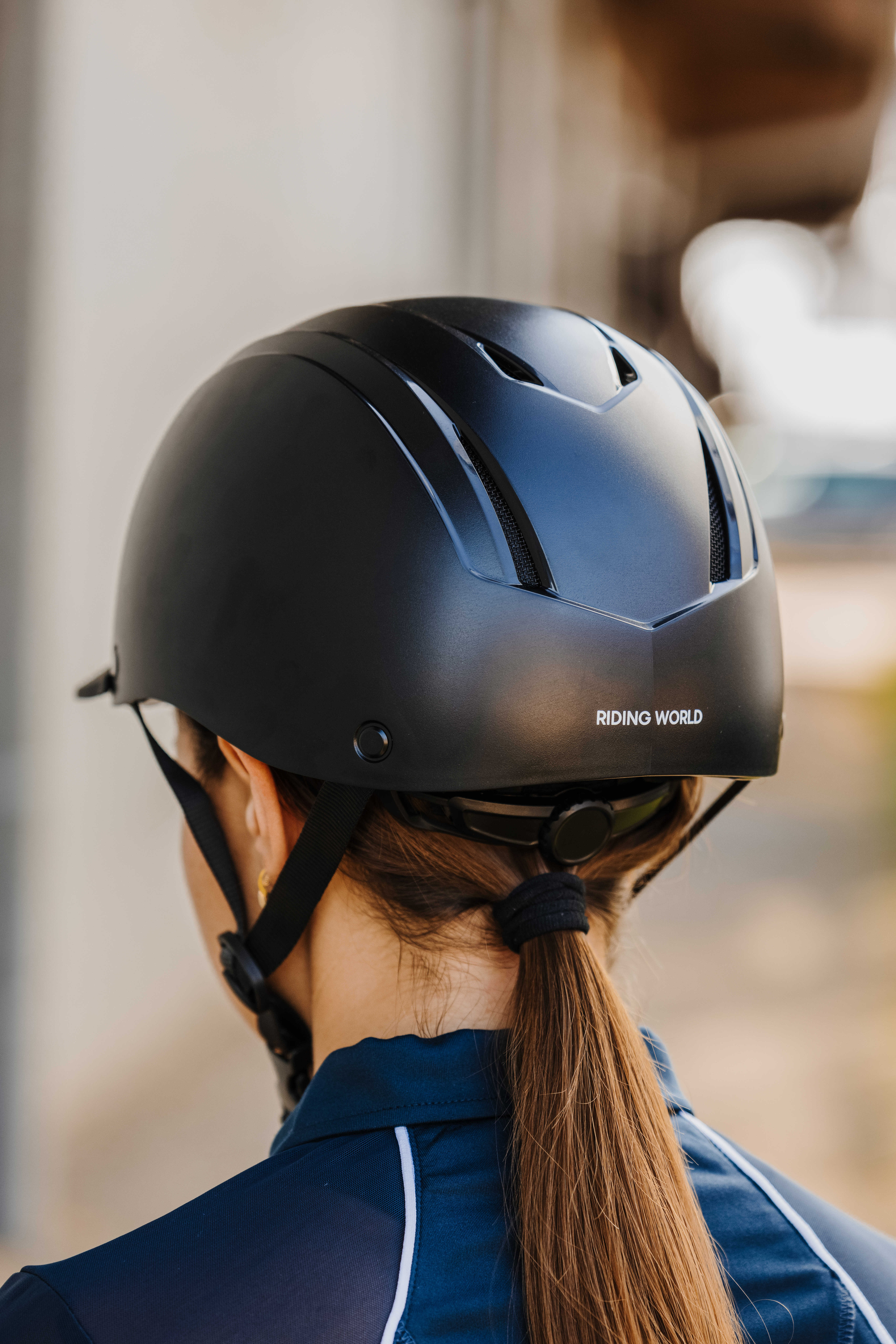 Riding World Topy Ratsastuskypärä Matte Black - 4