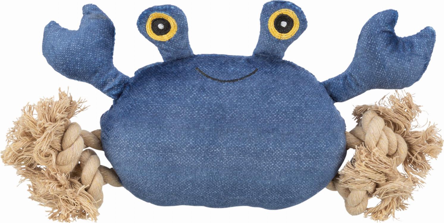 Jolly Paw Krabben-Seilspielzeug - Blau 30 cm