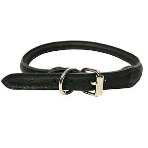 Necklace Soft leather Sewed - Black