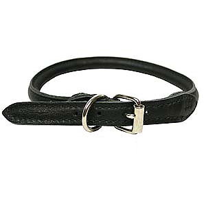 Necklace Soft leather Sewed - Black