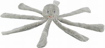 Jolly Paw Rustling Octopus Toy - Grey 32 cm