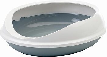 Savic Figaro Cat Litter Box - Grey 55x48,5x15,5 cm